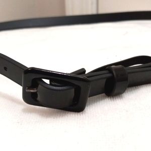 Black Patent leather look 1/2" Wide, Womens belt